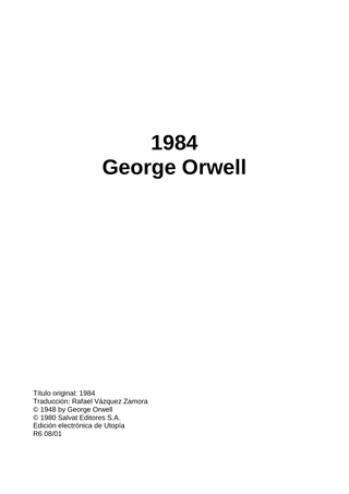 Portada de 1984