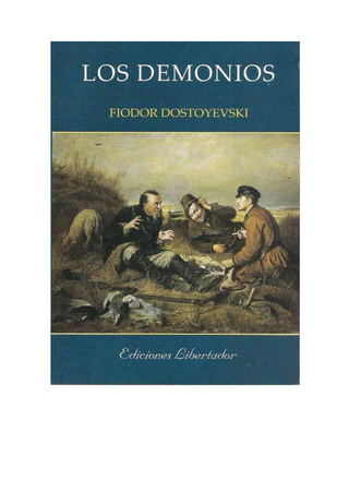Portada de Los demonios