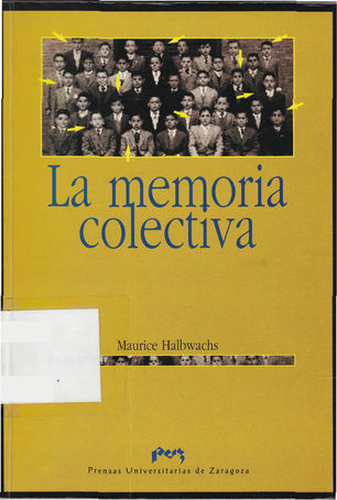 Portada de La memoria colectiva