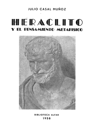 Portada de Heráclito y el pensamiento metafísico