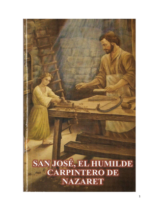 Portada de San José, el humilde carpintero de Nazaret