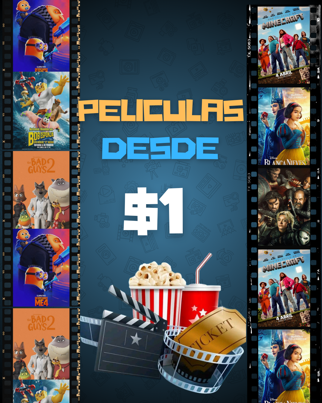 Películas desde $1 para toda la familia este verano