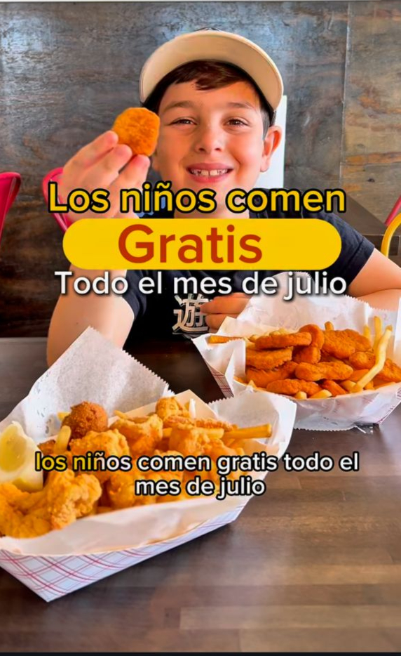 Julio explota de sabor: niños comen gratis